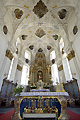Intérieur baroque de l'église de Reckingen - SUISSE