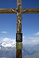Croix de Jesus au sommet du petit Cervin, le Klein Matterhorn 3883m - SUISSE