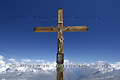Croix de Jesus au sommet du petit Cervin, le Klein Matterhorn 3883m - SUISSE