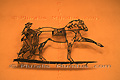 Sculpture en fer forgé d'un cavalier et son cheval andalous - ESPAGNE
