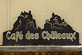 Enseigne du Café des Châteaux - SUISSE
