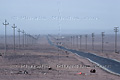Pylones électriques dans le désert Oriental - EGYPTE