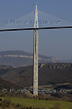 Pylone du viaduc de Millau sur l'autoroute A75 - FRANCE