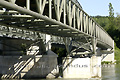 Pont ferroviaire et piétonale sur la jonction de l'Aar et du Rhône - SUISSE