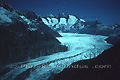 Glacier d'Aletsch, le plus grand d'Europe (23 km de long) - SUISSE