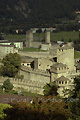 Châteaux Castelgrande et Montebello. Bellinzone - SUISSE