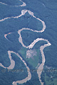 Vue aérienne du fleuve Amazone et ses méandres - COLOMBIE